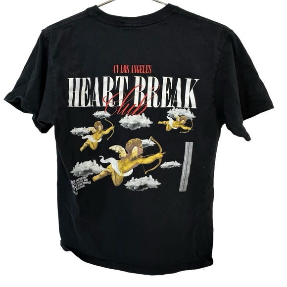 CV Los Angeles Heartbreak Club Streetwear Skate Men’s M Black T-Shirt - Picture 1 of 7